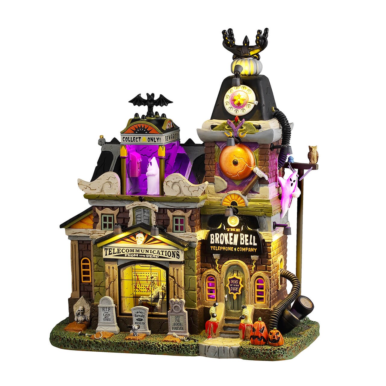 Lemax© Spooky Town Halloween Village™: Broken Bell Telephone Co.